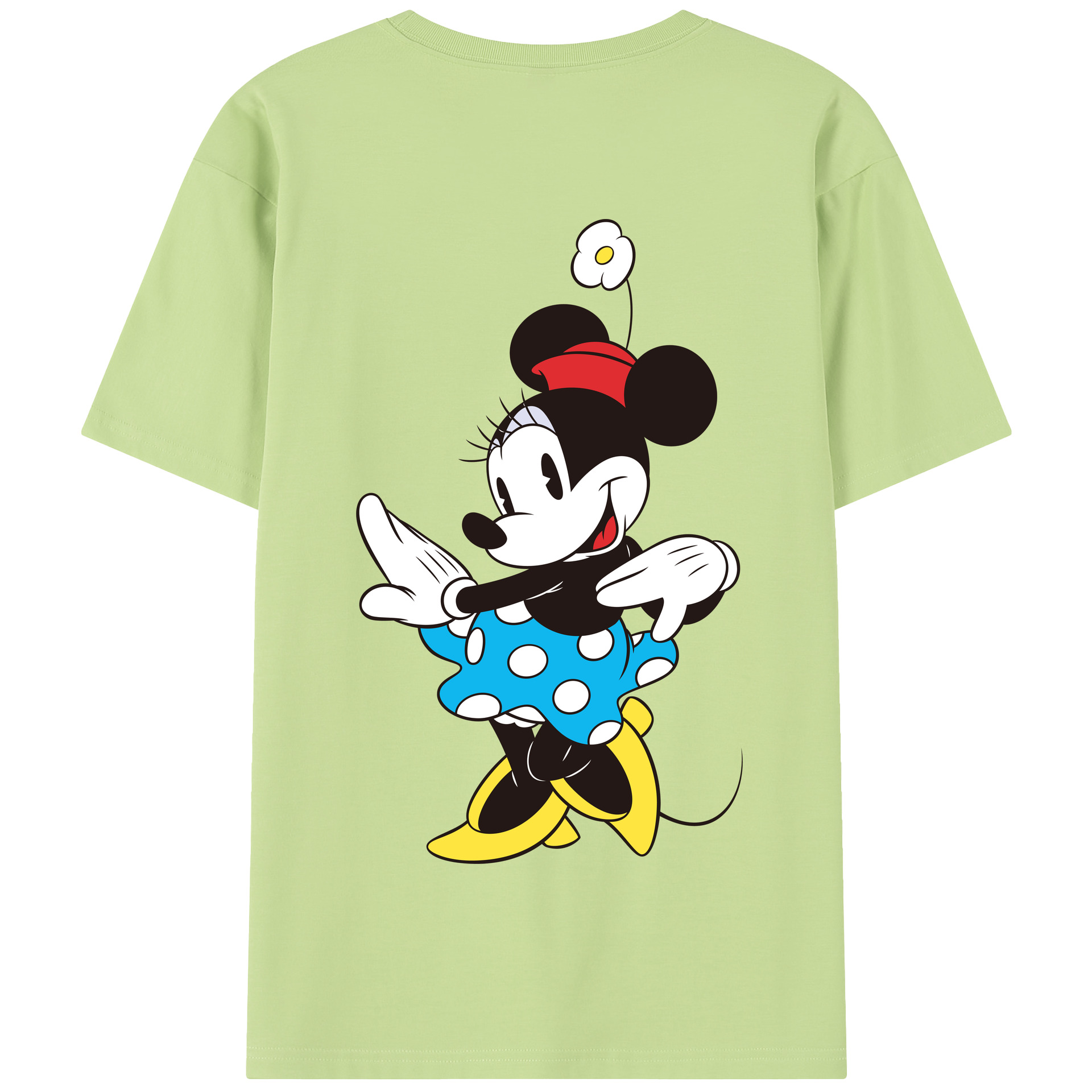 （画像用） ミッキーマウス Mickey Mouse 綿100％半袖Tシャツ（背面プリント）